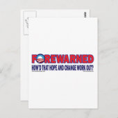 vorhergesagt - postkarte (Vorne/Hinten)