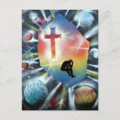 Vorherige Abbildung farbiges Universum-Kreuz Postkarte (Vorderseite)