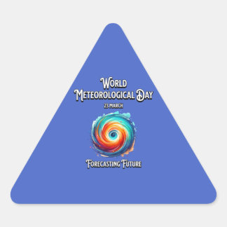 Vorhersage der Zukunft. Dreieckiger Aufkleber