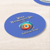 Vorhersage der Zukunft. Runder Pappuntersetzer (Angewinkelt)