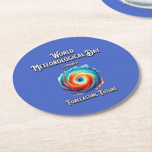 Vorhersage der Zukunft. Runder Pappuntersetzer (Angewinkelt)