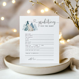 Vorhersage für Babykarten mit Polar-Bären