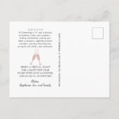 Vorhersage für Glitzer-Blush-Numerologie im neuen Postkarte (Rückseite)