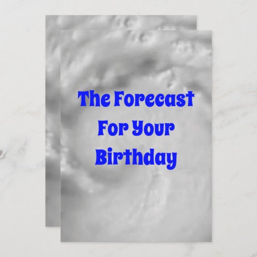 Vorhersage Geburtskarte Feiertagskarte (Vorne/Hinten)