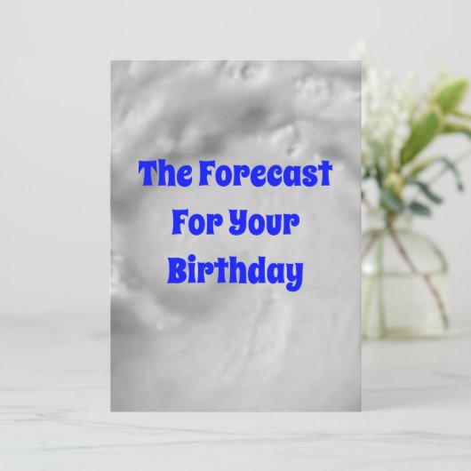 Vorhersage Geburtskarte Feiertagskarte (Stehend Vorderseite)