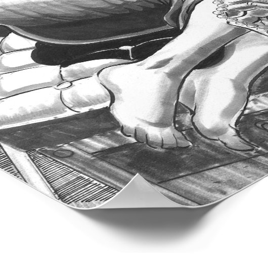 Vorhersage in den Katakomben Poster (Ecke)