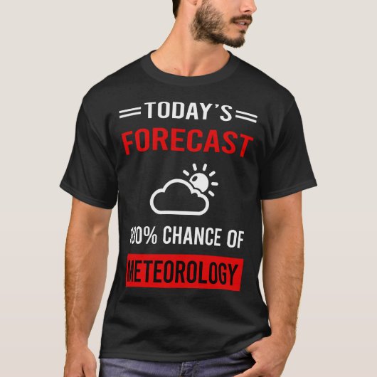 Vorhersage Meteorologie Meteorologe T-Shirt (Vorderseite)