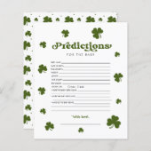 Vorhersage St. Patrick's Day Green Kleeblatt (Vorne/Hinten)