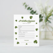 Vorhersage St. Patrick's Day Green Kleeblatt (Stehend Vorderseite)