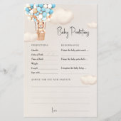 Vorhersagen Baby Duwer Game Advice Bären Ballons (Vorderseite)