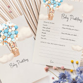 Vorhersagen Baby Duwer Game Advice Bären Ballons