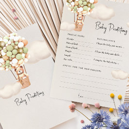 Vorhersagen Baby Duwer Game Advice Bären Ballons