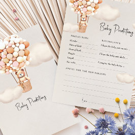 Vorhersagen Baby Duwer Game Advice Bären Ballons