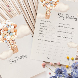 Vorhersagen Baby Duwer Game Advice Bären Ballons