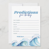 Vorhersagen für Baby an Bord Babydusche Einladung (Vorderseite)