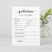 Vorhersagen für das Baby Shower Party Einladung (Stehend Vorderseite)