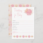 Vorhersagen für das Mädchen Begleitkarte (Vorne/Hinten)