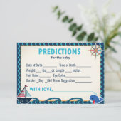 Vorhersagen für die Kinderdusche Einladung (Stehend Vorderseite)