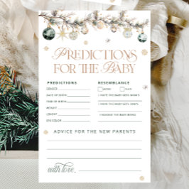 Vorhersagen für kalte Außenbärenkarte für Babykart