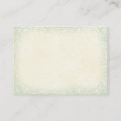 Vorhersagen Green Red Christmas Baby Shower Game Begleitkarte (Rückseite)