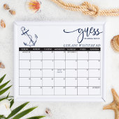 Vorhersagen Kinderdusche Nautical Anchor Rate Datu Poster