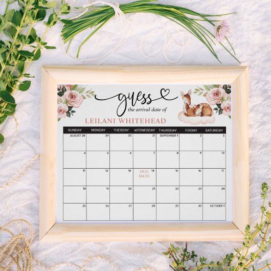 Vorhersagen Kinderdusche Oh Deer Poster