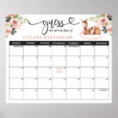 Vorhersagen Kinderdusche Oh Deer Poster (Vorne)