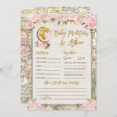 Vorhersagen & Ratschläge Reisen Baby Shower Game C Einladung (Vorne/Hinten)