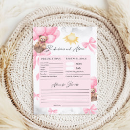 Vorhersagen und Ratschläge Bear Baby Shower Spiele