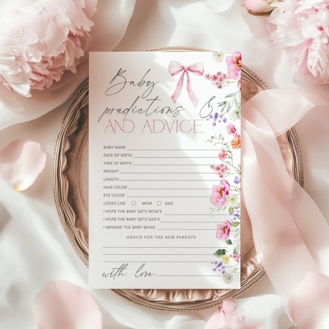 Vorhersagen und Ratschläge Rosa Wildblume Karte (Von Creator hochgeladen)