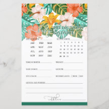 Vorhersagen und Ratschläge Tropical Baby Shower Ga