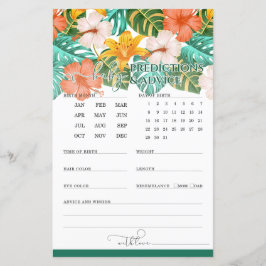 Vorhersagen und Ratschläge Tropical Baby Shower Ga