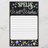 Vorhersagen, Zauber & Wünsche! Briefpapier (Rückseite)