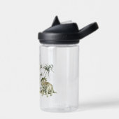 Vorhistorische Dinosaurierszene Trinkflasche (Links)