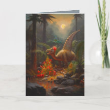 Vorhistorische Weihnachtskarte