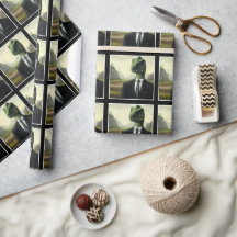 Vorhistorischer Dinosaurier Businessman, Fun AI ge