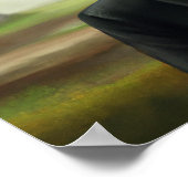 Vorhistorischer Dinosaurier Businessman, Fun AI ge Poster (Ecke)