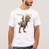 Vorhistorisches Halloween: Trick oder Treat Rex T-Shirt (Vorderseite)