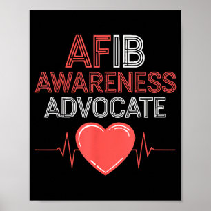 Vorhofflimmern Medizin Herzkrankheit Arrhythmie Poster