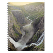 Voringsfossen Wasserfall in Norwegen-Notizbuch Notizblock (Vorderseite)