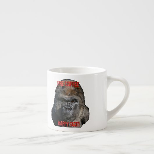 Vorkaffee-Glückliches Gesicht! Espressotasse (Rechts)