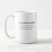 Vorkaffeinieren Kaffeetasse (Links)