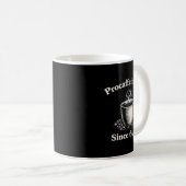 Vorkaffeinierung seit 6 Uhr morgens Lustiger Kaffe Kaffeetasse (VorderseiteRechts)