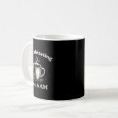 Vorkaffeinierung seit 6 Uhr morgens Lustiger Kaffe Kaffeetasse (Vorderseite Links)