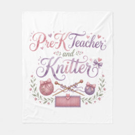 Vorkinderbetreuerin und Strickerin | Kuscheldecke Fleecedecke