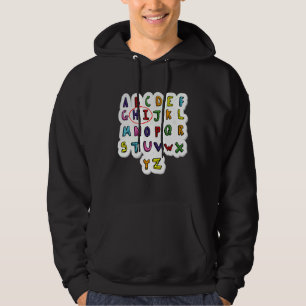 Vorkindergarten Alphabet Zurück in die Schule Lehr Hoodie
