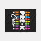 Vorkindergarten-Crew-Lehrer Kinder Kleinkind-Team  Fleecedecke (Vorderseite (Horizontal))