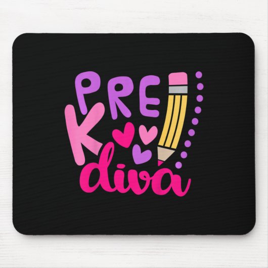 Vorkindergarten-Diva Mousepad (Vorne)