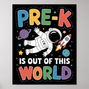 Vorkindergarten ist Außerirdisch Weltraum-Lehrer Z Poster