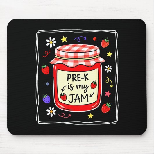 Vorkindergarten ist Erdbeermarmelade Vorkindergart Mousepad (Vorne)